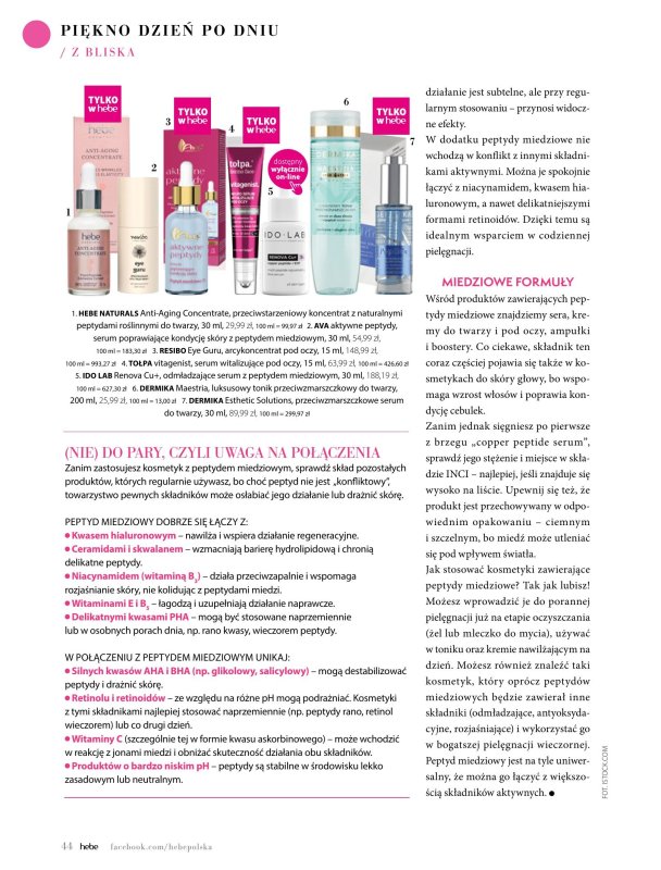 Hebe - gazetka promocyjna Magazyn Kolorami jesień się zaczyna od wtorku 02.09 do piątku 31.10 - strona 44