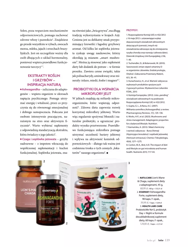 Hebe - gazetka promocyjna Magazyn Kolorami jesień się zaczyna od wtorku 02.09 do piątku 31.10 - strona 139