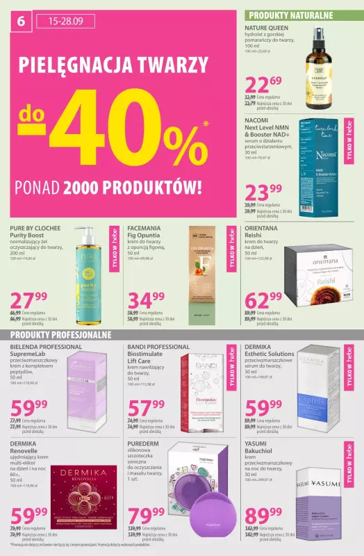Hebe - gazetka promocyjna Gazetka od wtorku 09.09 do niedzieli 21.09 - strona 6