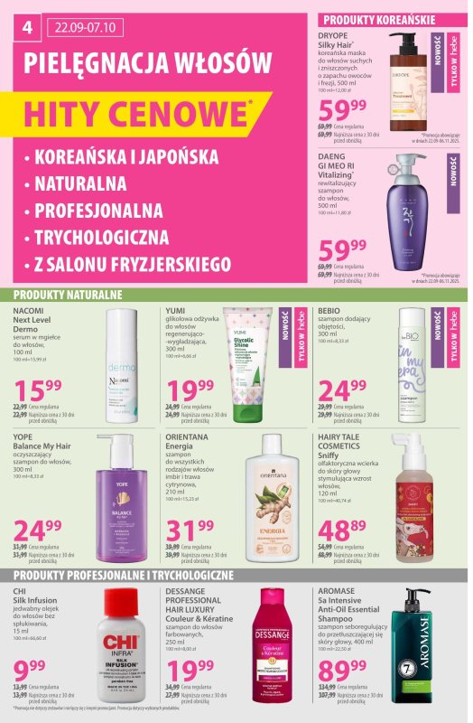 Hebe - gazetka promocyjna Gazetka od poniedziałku 22.09 do wtorku 07.10 - strona 4