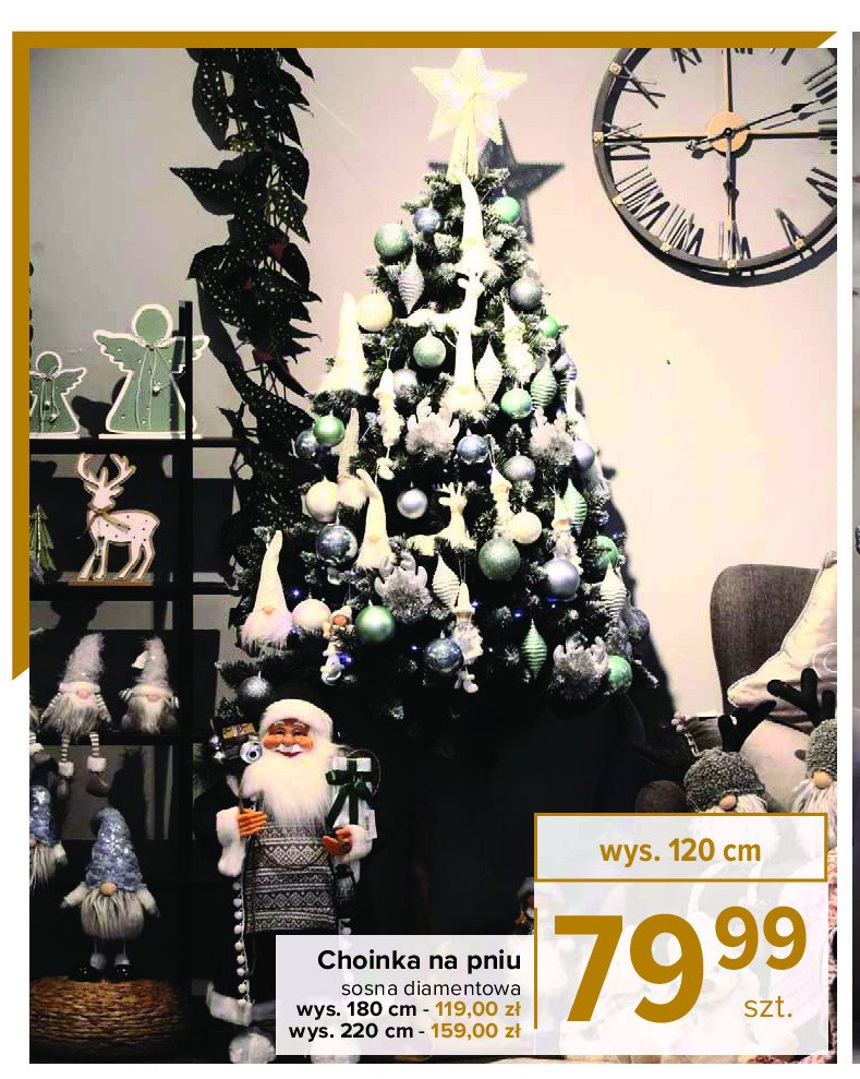Choinka na pniu 120 cm cena promocje opinie sklep Blix.pl