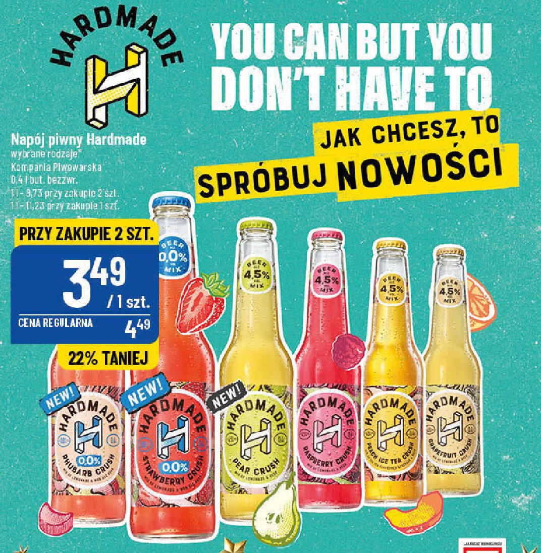 Piwo HARDMADE RASPBERRY CRUSH cena promocje opinie sklep Blix