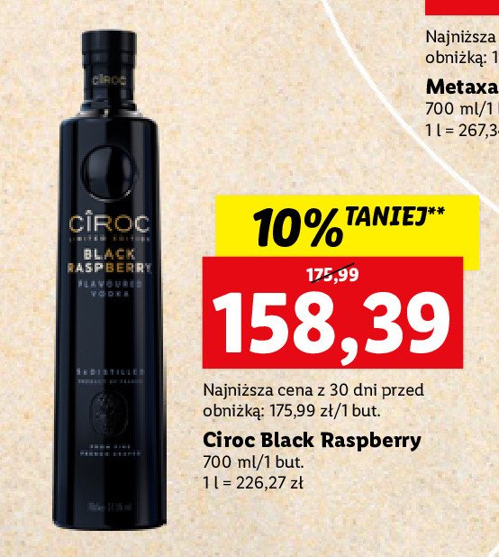 Wódka CIROC BLACK RASPBERRY cena promocje opinie sklep Blix