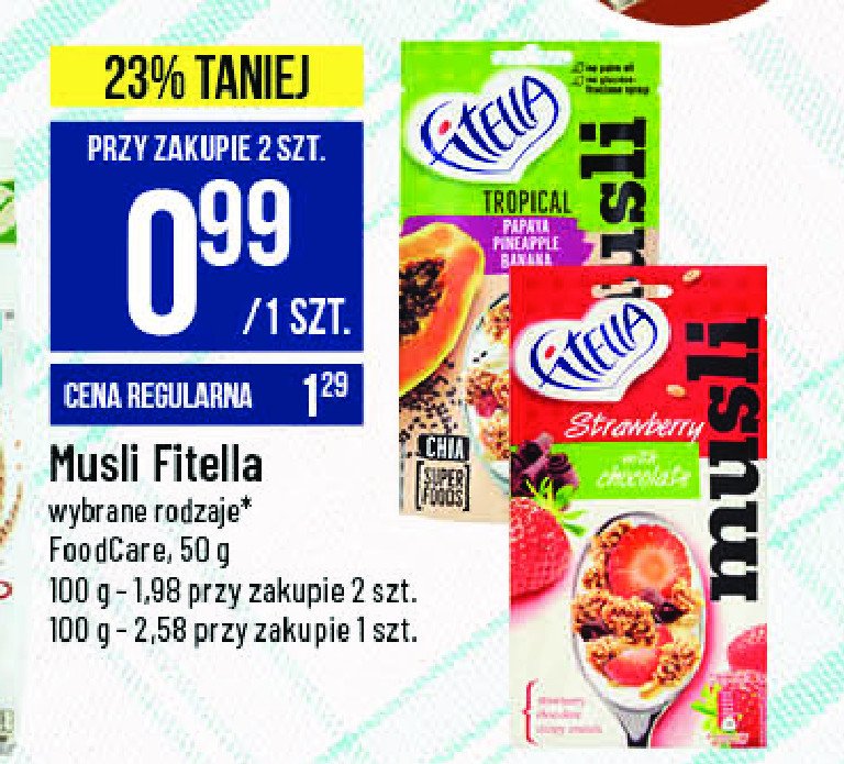 Musli truskawkowe Fitella musli cena promocje opinie sklep