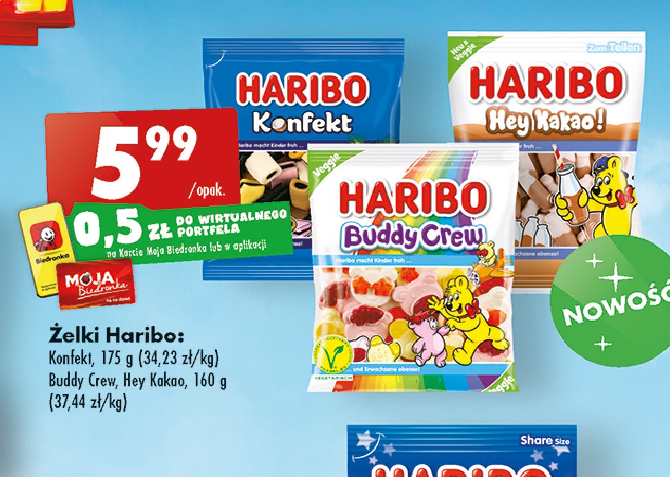 Żelki Haribo konfekt - cena - promocje - opinie - sklep | Blix.pl