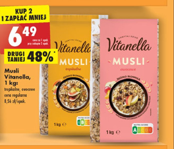 Musli tropikalne Vitanella cena promocje opinie sklep Blix.pl
