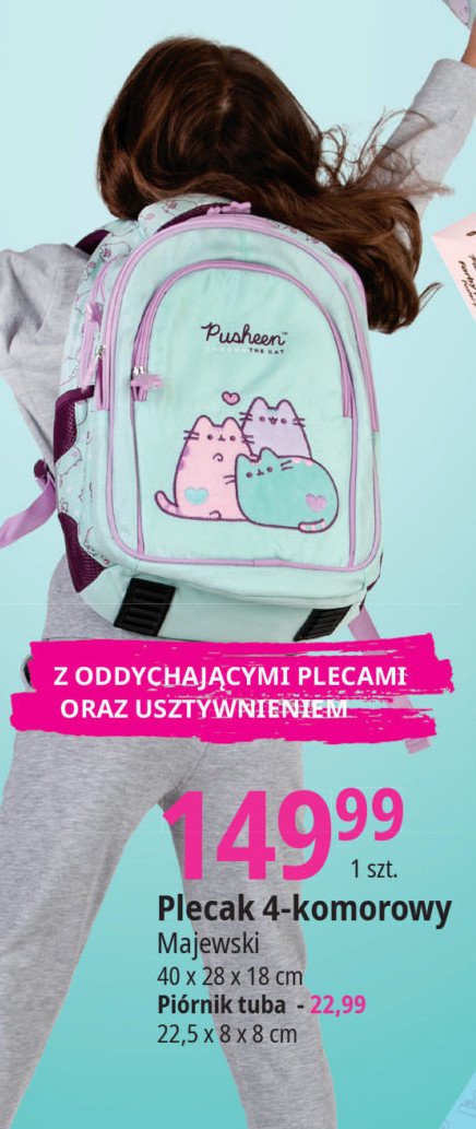 Sac à Dos Pusheen Violet Pour école Et Voyage - 20x29x42 Cm - Groupe Erik