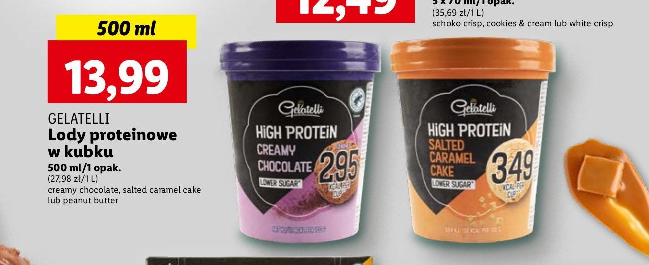 Lody peanut butter GELATELLI HIGH PROTEIN cena promocje opinie sklep Blix.pl Brak ofert