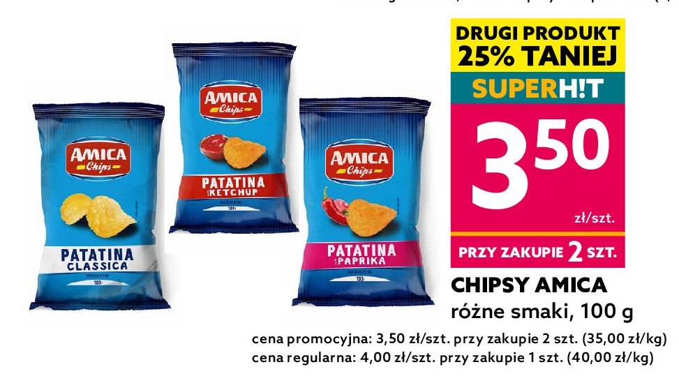 Chipsy paprika AMICA CHIPS cena promocje opinie sklep Blix.pl