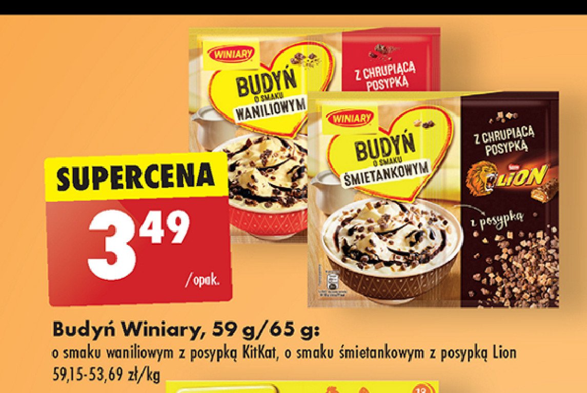 Budy Waniliowy Z Chrupi c Posypk Kitkat Winiary Budy Cena 