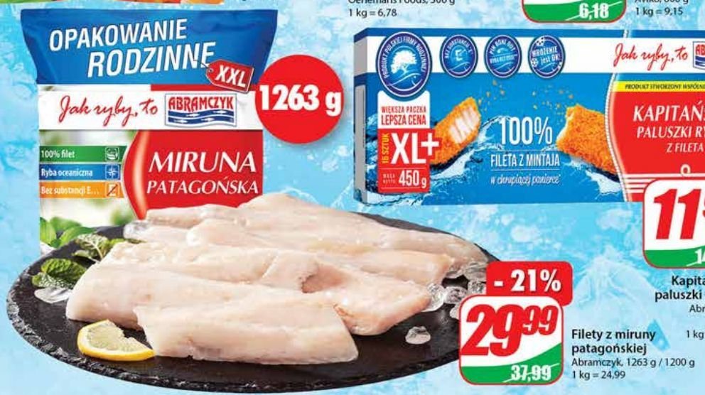 Filet z miruny patagońskiej Abramczyk cena promocje opinie