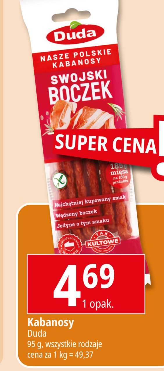 Kabanosy Swojski Boczek Silesia Duda Specialite Nasze Polskie Cena kabanosy-swojski-boczek-silesia-duda-specialite-nasze-polskie-cena