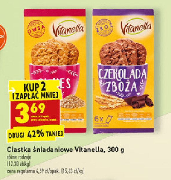 Granola z czekoladą Vitanella cena promocje opinie sklep Blix