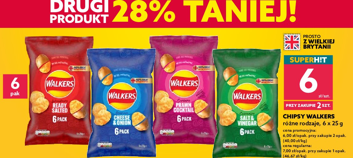 Chipsy prawn cocktail WALKERS FRITO LAY WALKERS cena promocje