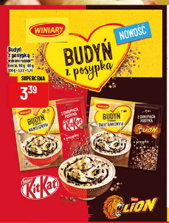 Budy Waniliowy Z Chrupi c Posypk Kitkat Winiary Budy Cena 