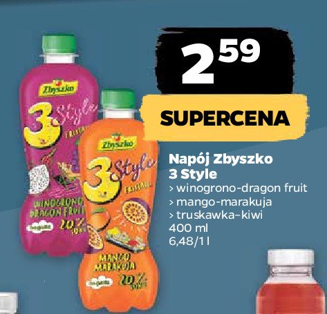 Napój Mango - Marakuja Zbyszko 3 Style - Cena - Promocje - Opinie 