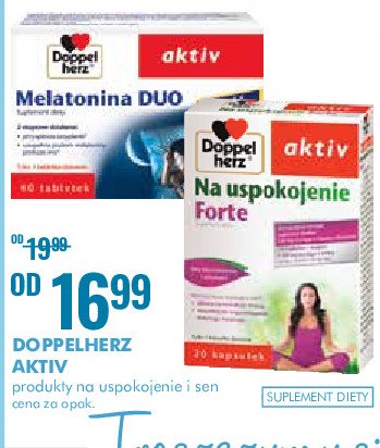 Tabletki Melatonina Duo Doppelherz Aktiv Cena Promocje Opinie Sklep Blix Pl