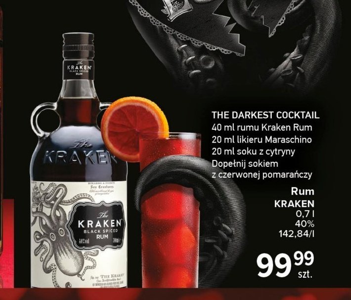 Rum The kraken black spiced cena promocje opinie sklep Blix.pl