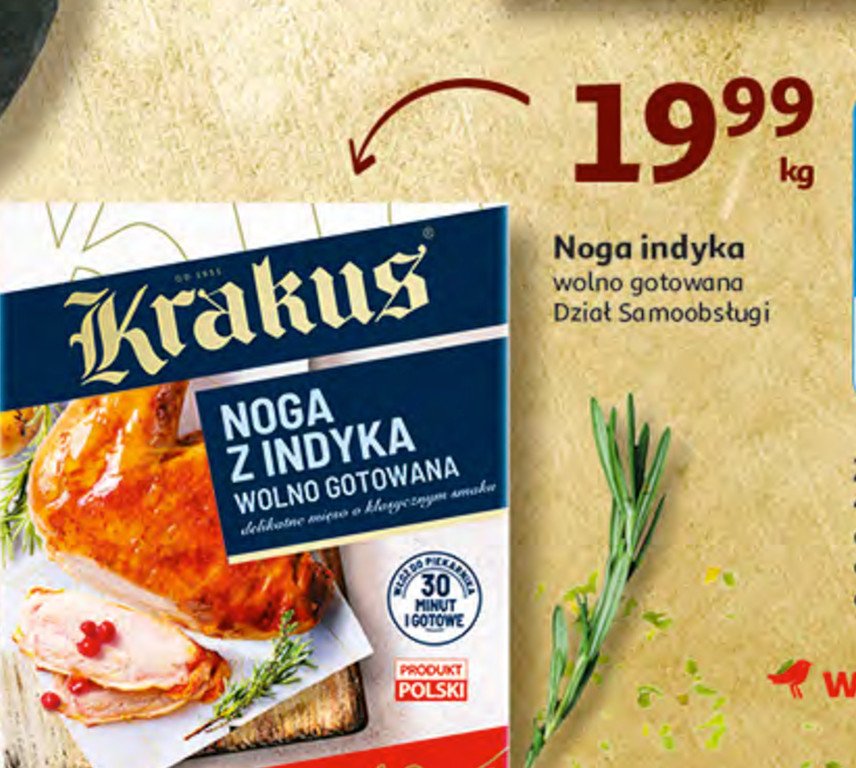 Noga z indyka wolno gotowana Krakus animex - cena - promocje - opinie