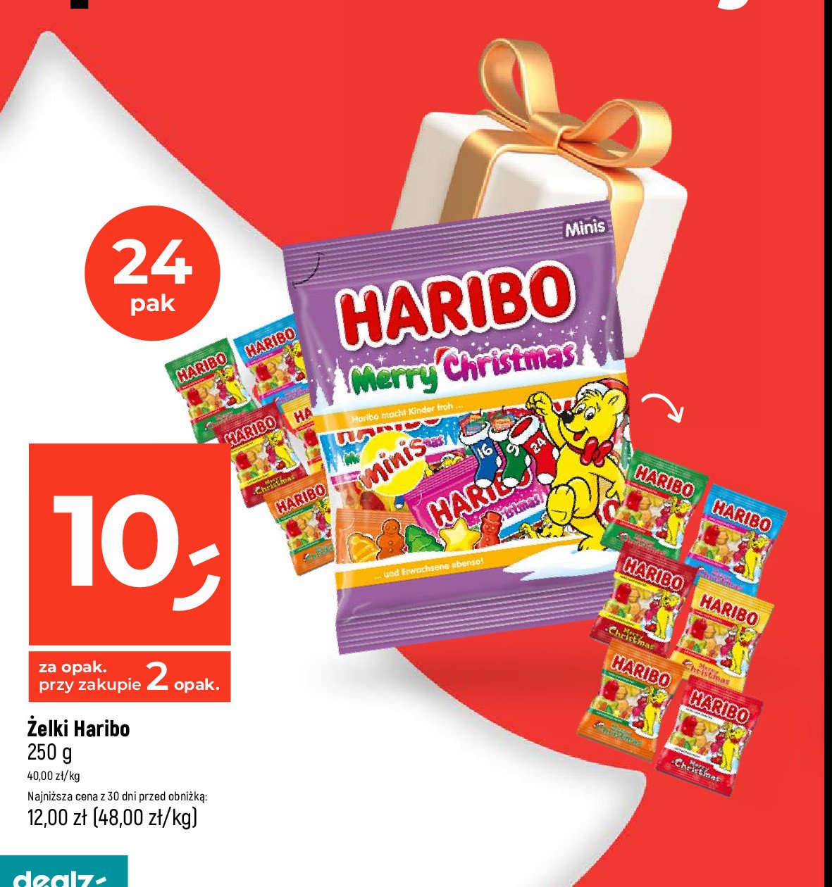 Żelki minis Haribo merry christmas cena promocje opinie sklep Blix pl Brak ofert