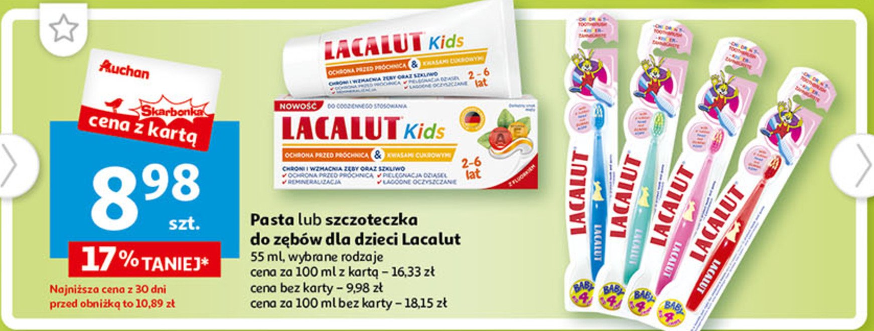 Szczoteczka Dla Dzieci Do 4 Lat Lacalut Kinder - Cena - Promocje ...