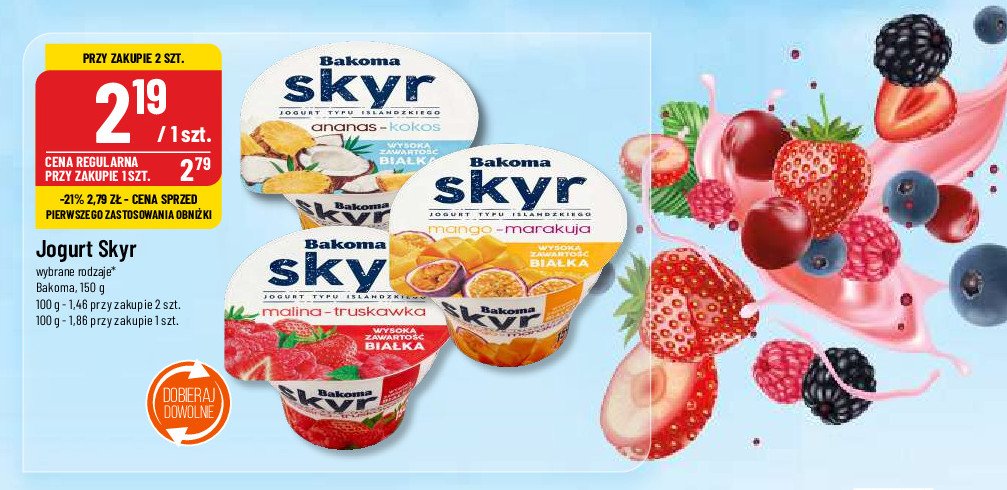 Jogurt Malina Bakoma Skyr Cena Promocje Opinie Sklep Blixpl Brak Ofert 5233