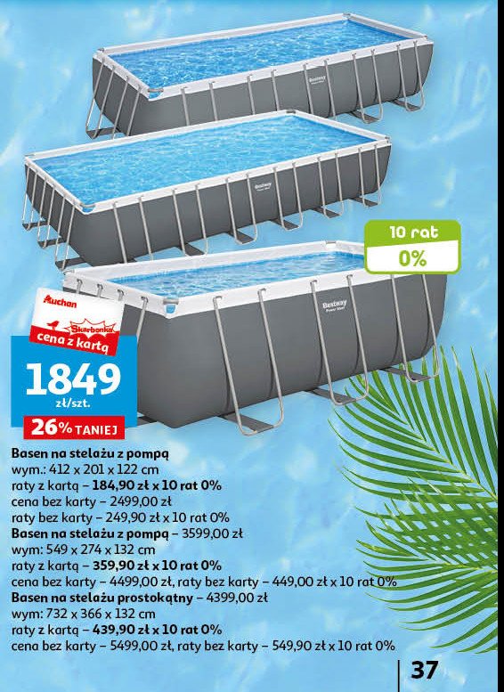 Basen power steel 412 x 201 x 122 cm 56722 Bestway - cena - promocje ...